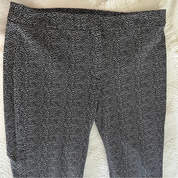 Talbots Chatham Ankle Pants Black and White Falling Lines Print size 16W Petite - Picture 10 of 16
